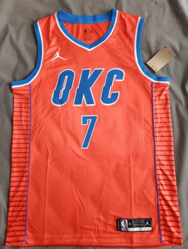 NBA 7 Holmgren OKC Thunder Maillot orange